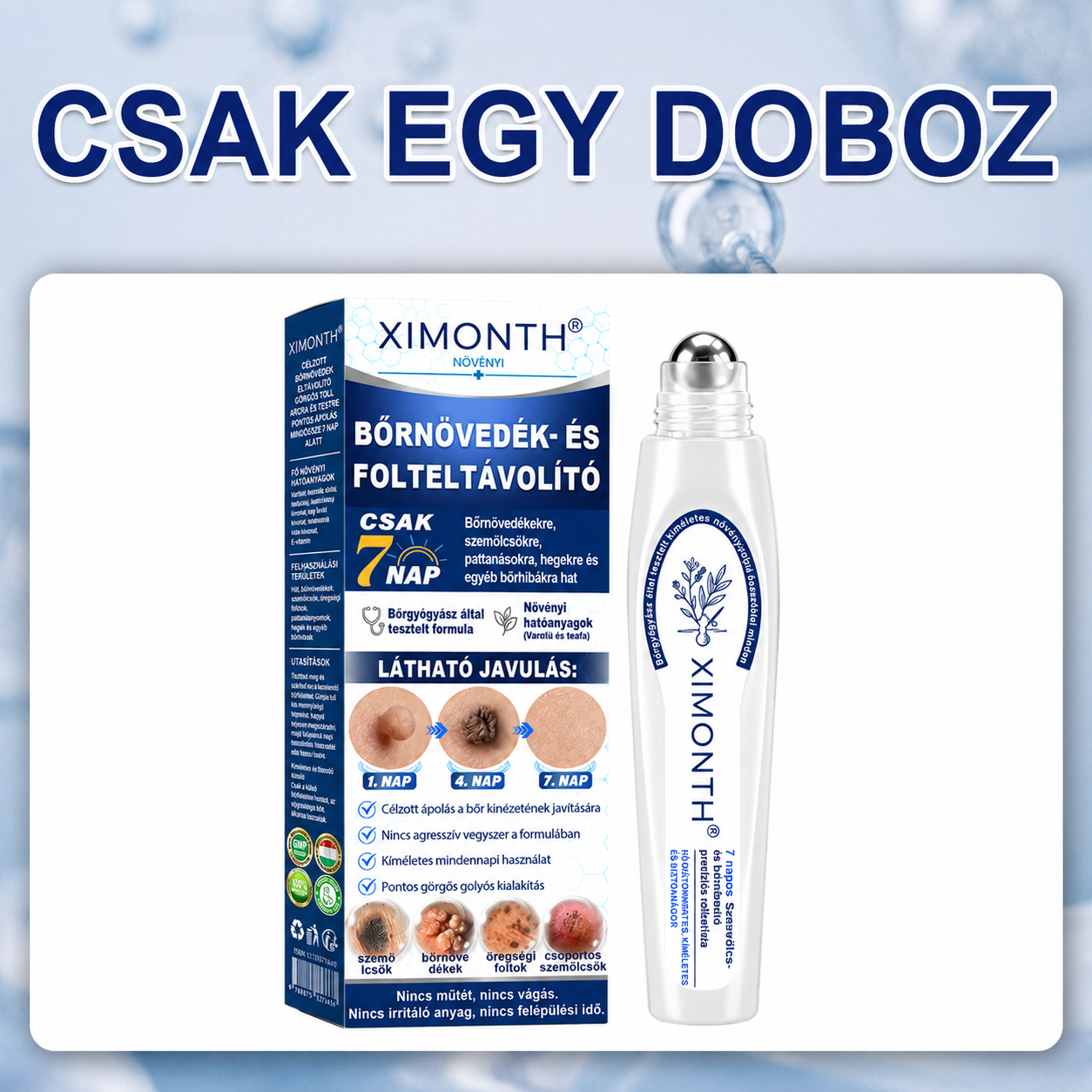 Hivatalos Márkabolt | 🚢🚢 𝐗𝐈𝐌𝐎𝐍𝐓𝐇® 7 napos Szemölcseltávolító Roll-on Ápoló Folyadék (Fájdalommentes rollerball technológia, hegek nélkül) 🐬