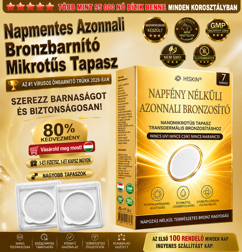 𝑯𝒊𝒔𝐤𝐢𝒏® 𝑨𝒛𝒐𝒏𝐧𝐚𝐥𝐢 𝐁𝐫𝐨𝒏𝒛𝒃𝒂𝒓𝐧í𝐭ó 𝐌𝐢𝐤𝐫𝐨𝒕ű𝒔 𝑻𝒂𝐩𝐚𝐬𝐳☀️𝑼𝐕 𝐧é𝐥𝐤ü𝒍✨ 𝑵𝒊𝒏𝐜𝐬 𝐃𝑯𝑨✨ 𝑵𝒊𝐧𝐜𝐬 𝐧𝐚𝐫𝒂𝒏𝒄𝒔𝒔á𝒓𝒈𝒂 á𝒓𝒏𝐲𝐚𝐥𝐚𝐭✨ 𝐀𝐤á𝒓 14 𝒏𝒂𝐩𝐨𝐬 𝐛𝐫𝐨𝐧𝒛𝒐𝒔 𝒓𝒂𝒈𝒚𝐨𝐠á𝐬