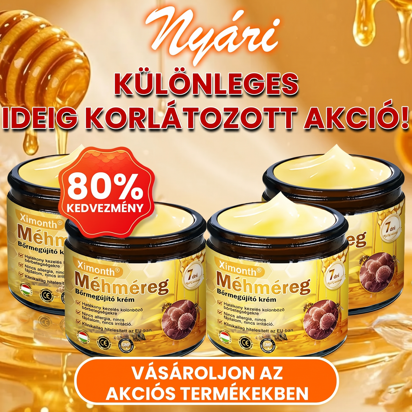 🏆🐝 𝑿𝑰𝑴𝑶𝐍𝐓𝐇® 𝐌é𝐡𝐦é𝒓𝒆𝒈 𝑩ő𝒓𝒓𝒆𝒈𝐞𝐧𝐞𝐫á𝐥ó 𝐊𝐫é𝒎 🔥 Magyar fejlesztés, magyarországi gyártás és szállítás
