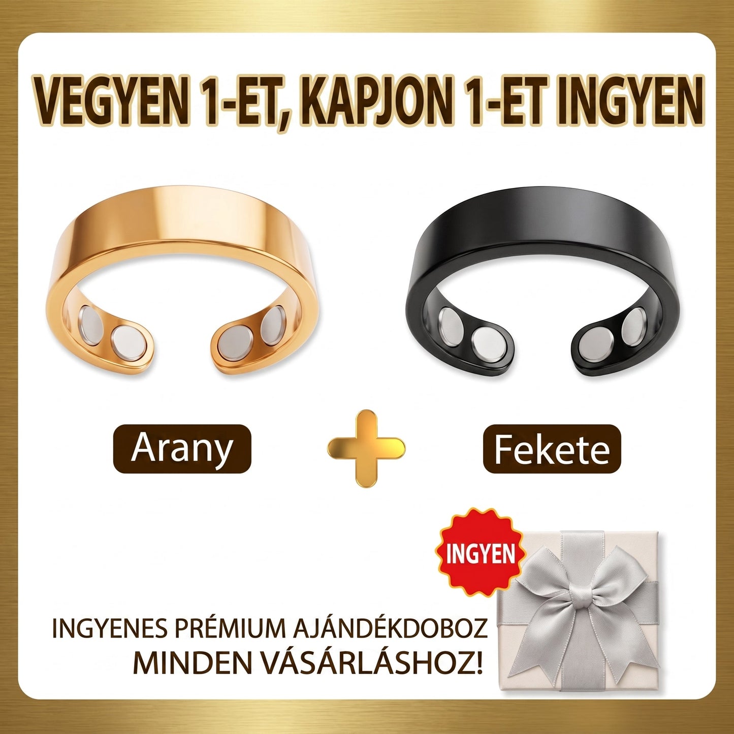 𝐗𝐈𝐌𝐎𝐍𝐓𝐇® Fogyókúrás Anyagcsere Mágneses Terápiás Gyűrű: Hárommagos Anyagcsere Aktiválás — Mindössze 30 perc naponta a Fogyás és a Nyirokkeringés támogatására — Plusz ízületi enyhülés, jobb alvás és mentális tisztaság.