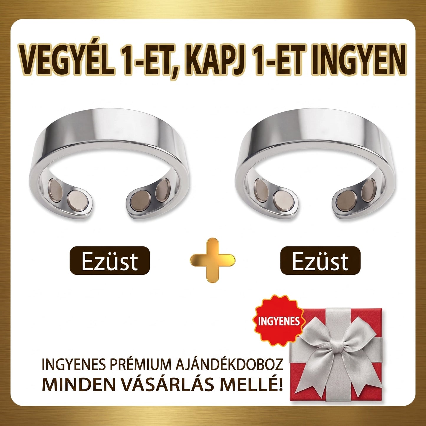 𝐗𝐈𝐌𝐎𝐍𝐓𝐇® Fogyókúrás Anyagcsere Mágneses Terápiás Gyűrű: Hárommagos Anyagcsere Aktiválás — Mindössze 30 perc naponta a Fogyás és a Nyirokkeringés támogatására — Plusz ízületi enyhülés, jobb alvás és mentális tisztaság.