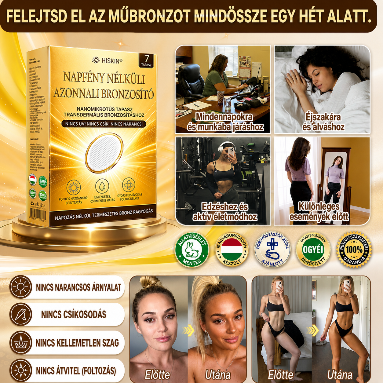 𝑯𝒊𝒔𝐤𝐢𝒏® 𝑨𝒛𝒐𝒏𝐧𝐚𝐥𝐢 𝐁𝐫𝐨𝒏𝒛𝒃𝒂𝒓𝐧í𝐭ó 𝐌𝐢𝐤𝐫𝐨𝒕ű𝒔 𝑻𝒂𝐩𝐚𝐬𝐳☀️𝑼𝐕 𝐧é𝐥𝐤ü𝒍✨ 𝑵𝒊𝒏𝐜𝐬 𝐃𝑯𝑨✨ 𝑵𝒊𝐧𝐜𝐬 𝐧𝐚𝐫𝒂𝒏𝒄𝒔𝒔á𝒓𝒈𝒂 á𝒓𝒏𝐲𝐚𝐥𝐚𝐭✨ 𝐀𝐤á𝒓 14 𝒏𝒂𝐩𝐨𝐬 𝐛𝐫𝐨𝐧𝒛𝒐𝒔 𝒓𝒂𝒈𝒚𝐨𝐠á𝐬