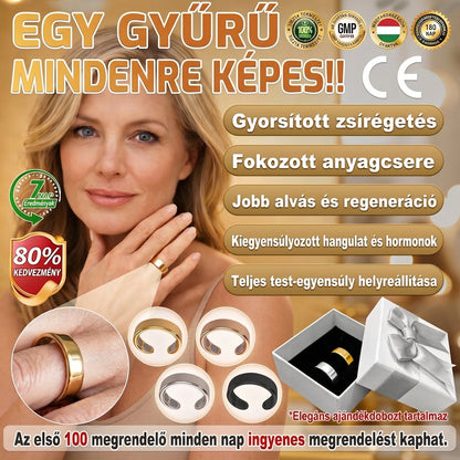 𝐗𝐈𝐌𝐎𝐍𝐓𝐇® Fogyókúrás Anyagcsere Mágneses Terápiás Gyűrű: Hárommagos Anyagcsere Aktiválás — Mindössze 30 perc naponta a Fogyás és a Nyirokkeringés támogatására — Plusz ízületi enyhülés, jobb alvás és mentális tisztaság.